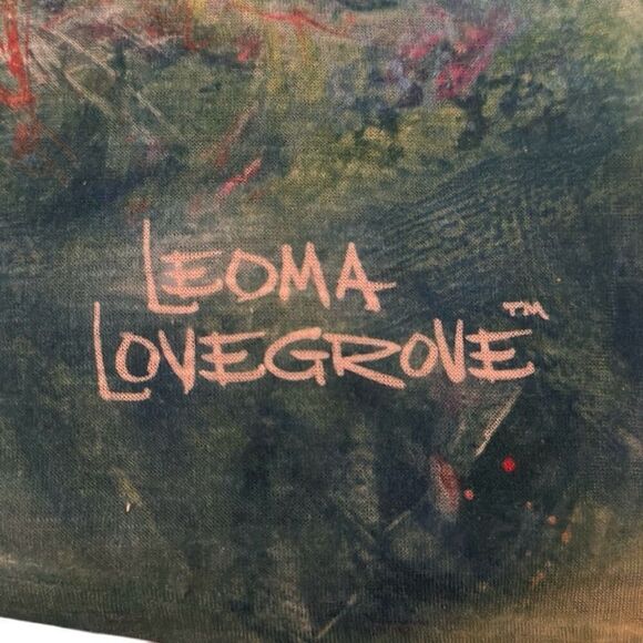 Leoma Lovegrove Multicolor Hummingbirds Wearable Art 3/4 Sleeve Top Ladies Large - Picture 3 of 11